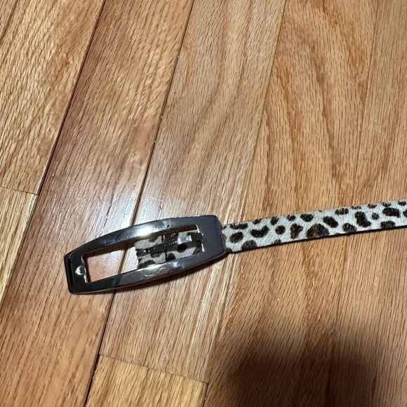 Gw Genuine Leather Cheetah Print Belt Size Large - Picture 2 of 5